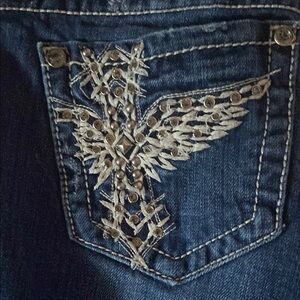 Embellished Blue Jeans